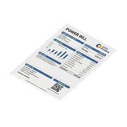 A paper power bill